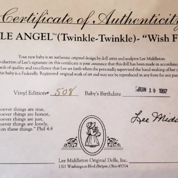 Two Vintage Lee Middleton vinyl "STARBRIGHT (wish finders)" & "TWINKLE TW - Picture 6 of 7